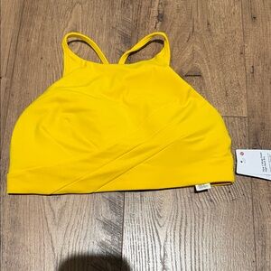 Lululemon Flow Y wrap-front high-neck Sports Bra